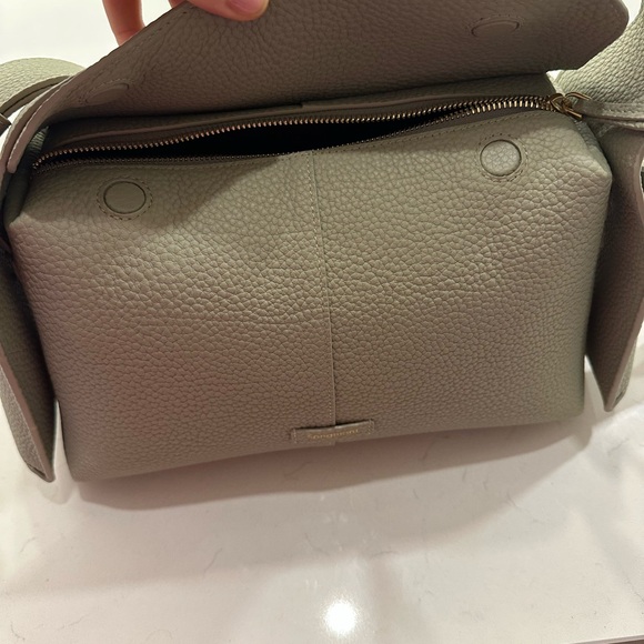 Songmont Sage Green Leather Shoulder Bag - Picture 13 of 16